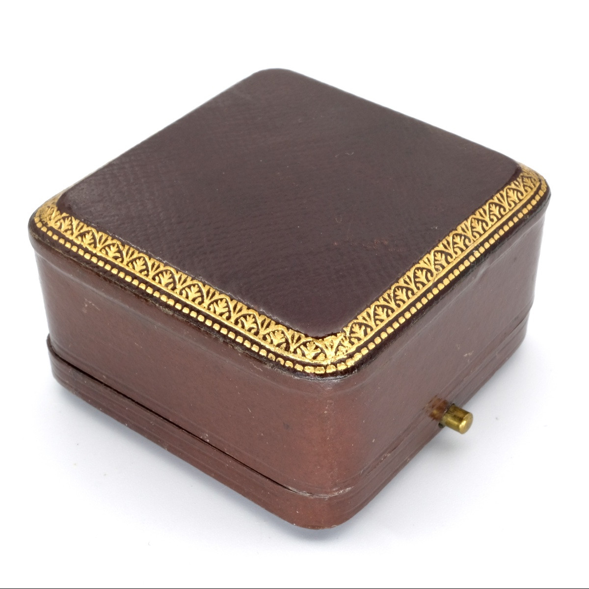 Broche trèfle 19ème siècle argent et cristaux dans son écrin ancien-photo-3