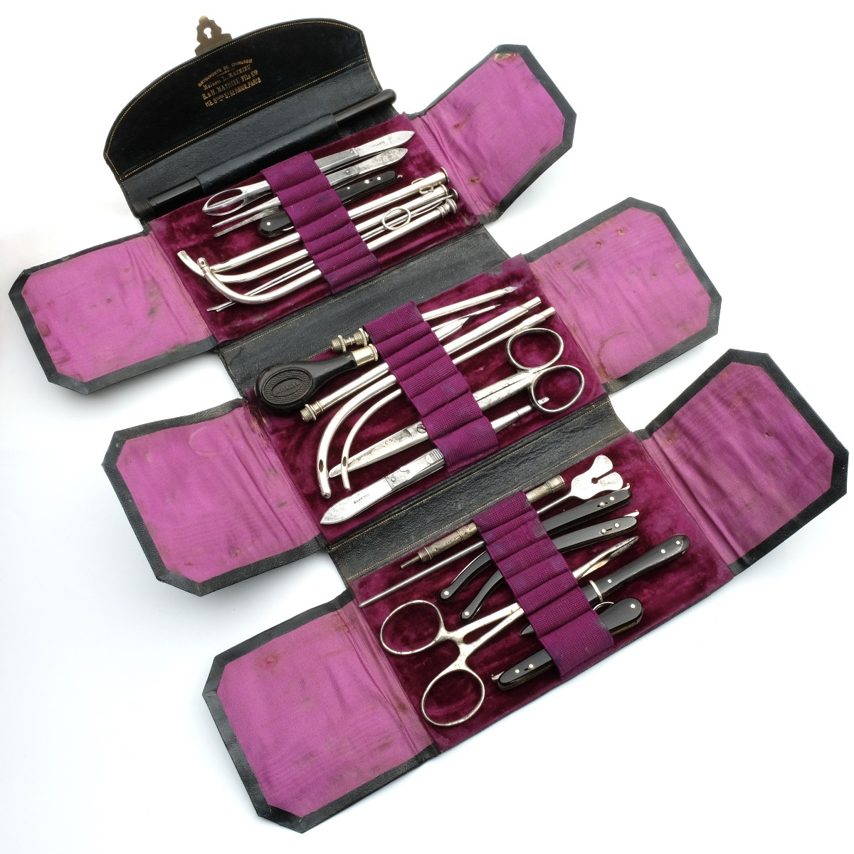 Trousse de chirurgien 19ème  MATHIEU Fils