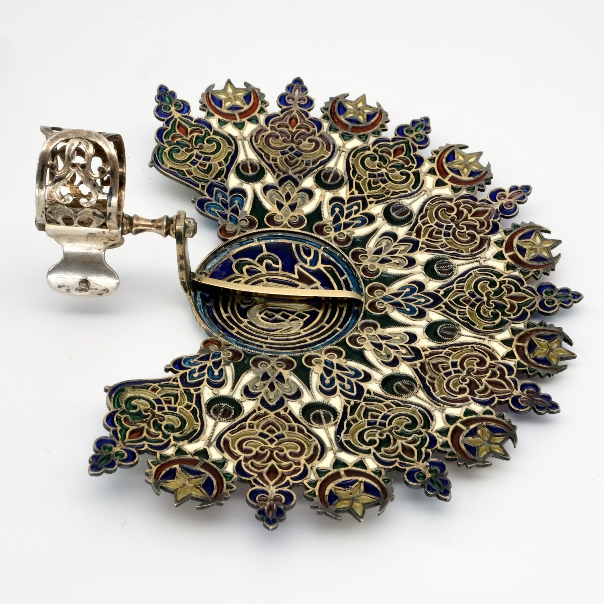 Candle Screen Vermeil Plique à Jour Georg Adam Scheid Islamic Decor-photo-4