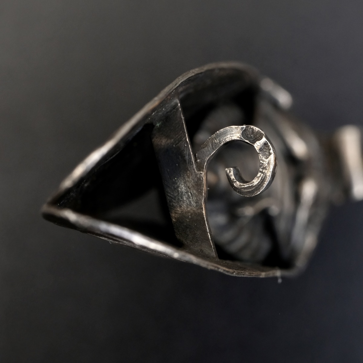 Naturalistic Cicada Brooch, Fine Silver, Late 19th Century-photo-4