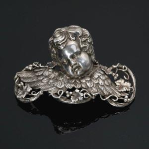 19th Century Angelot Brooch In The Taste Of Froment Meurice