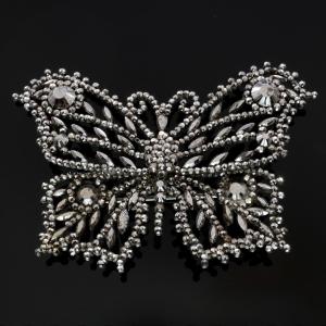 Large Butterfly Brooch With Faceted Steel Tips, 18th Century