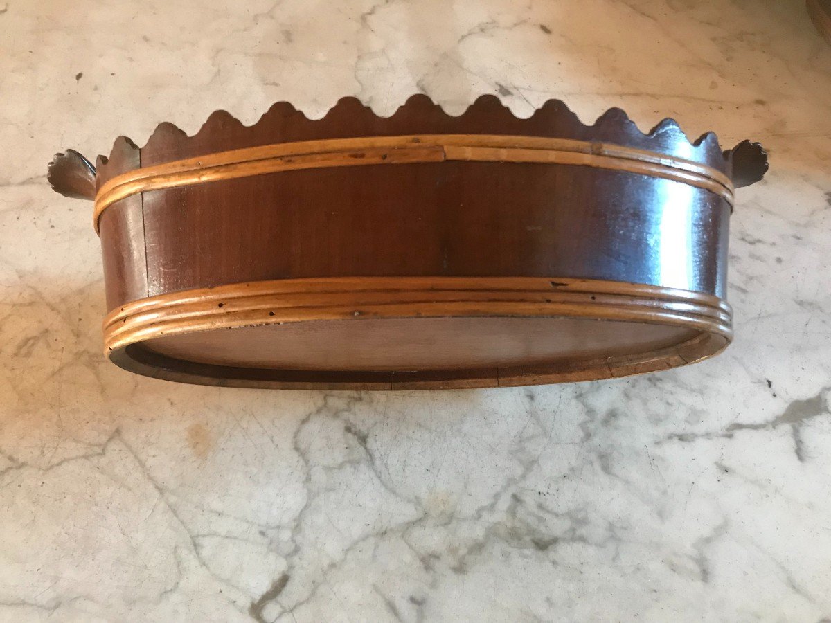 Paire De Corbeilles De Table En Acajou XIX ème Siècle-photo-4