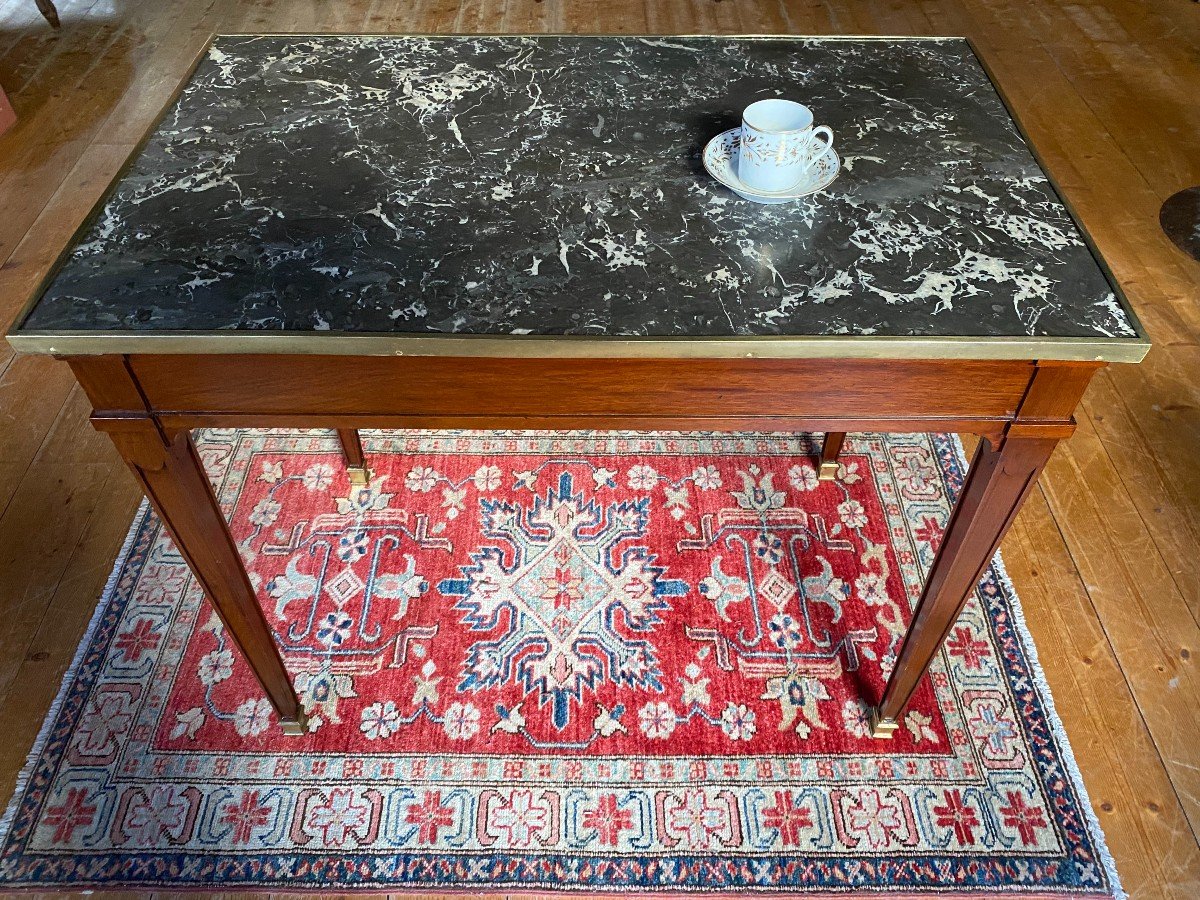 Louis XVI Salon Table Stamped Amschmidt