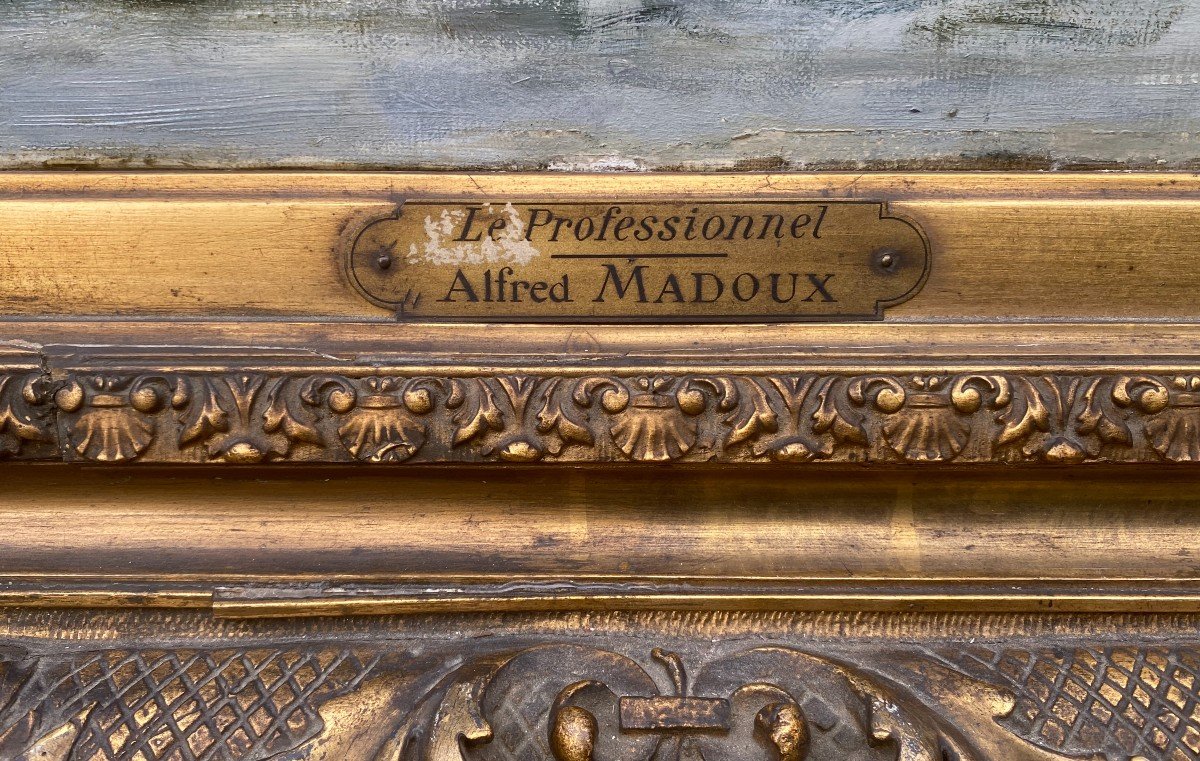 Oil On Canvas: Alfred Madoux XIX-xxth The Professional-photo-4