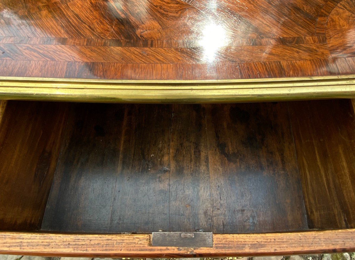 Commode Régence En Placage De Palissandre, Début Du XVIIIème Siècle.-photo-5