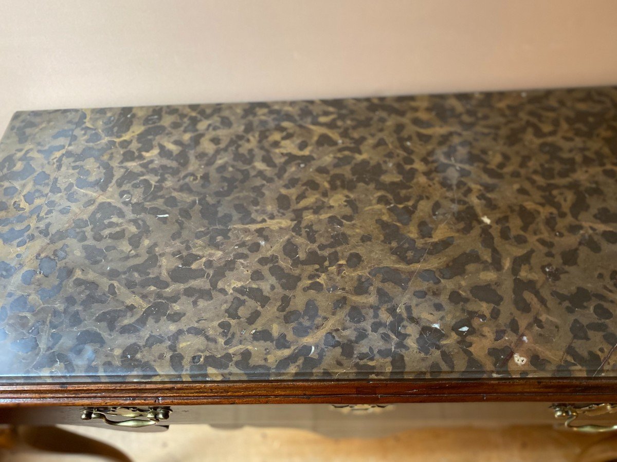 "port" Console In Mahogany And Guaiac Wood, Second Half Of The 18th Century-photo-7