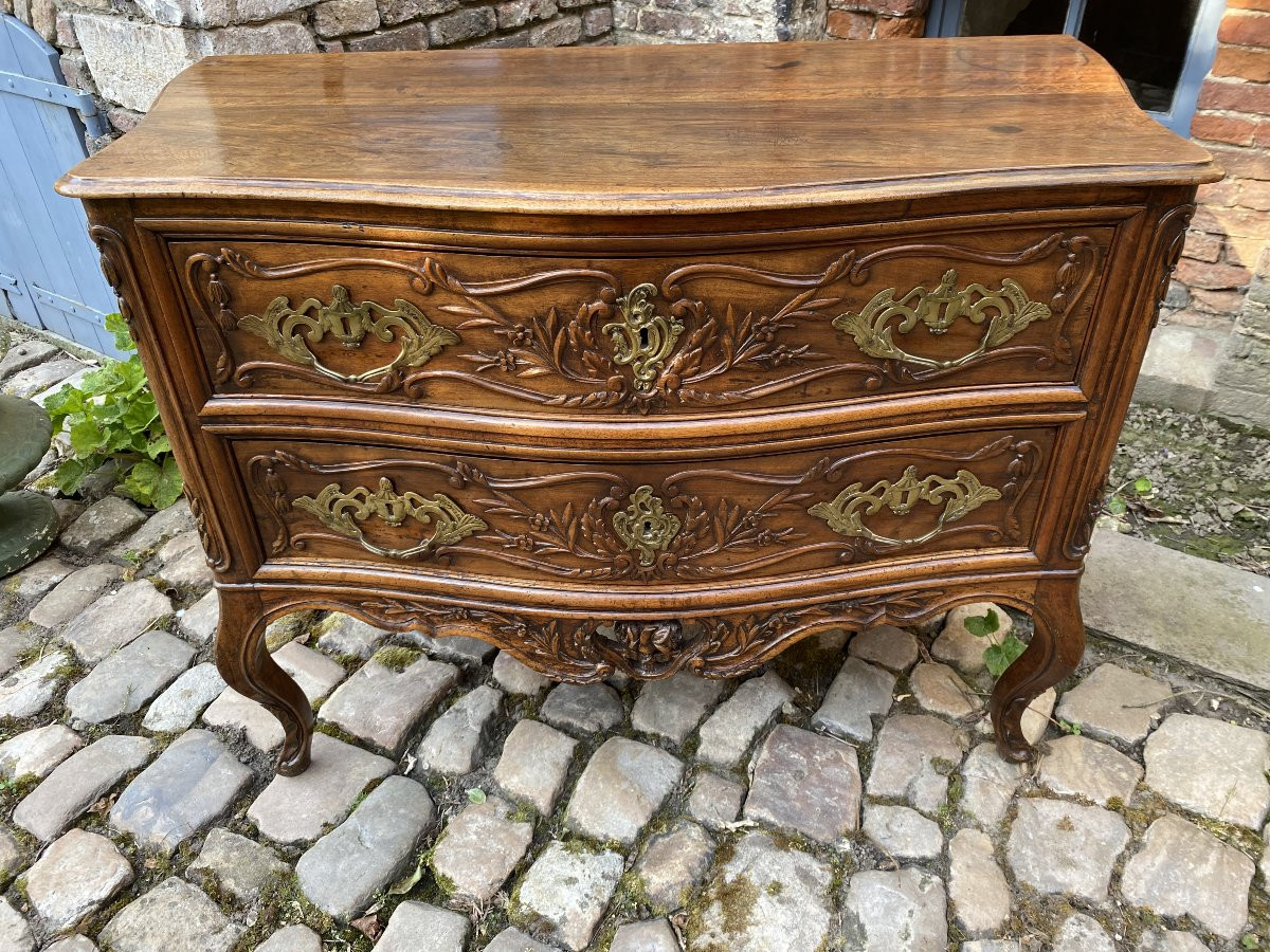 18th Century Provençal Walnut Chest Of Drawers-photo-5