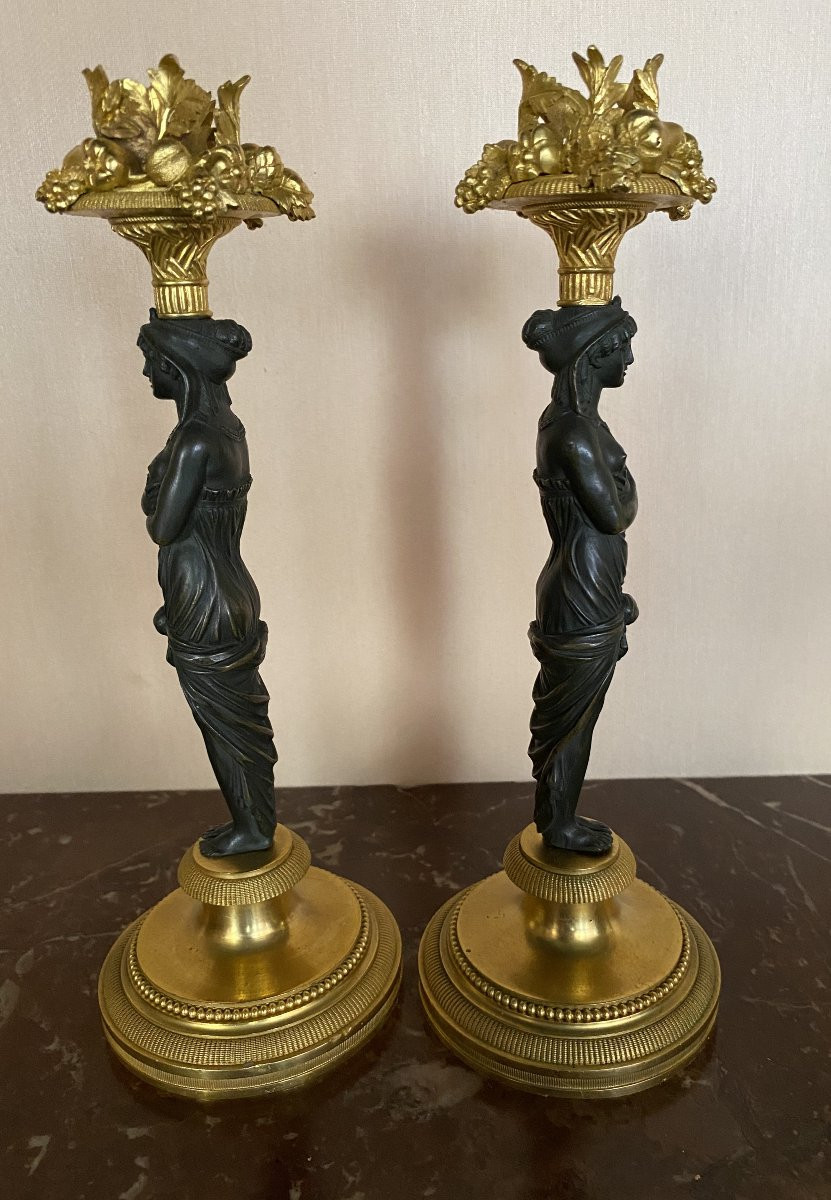 Pair Of Egyptian Torches.-photo-2