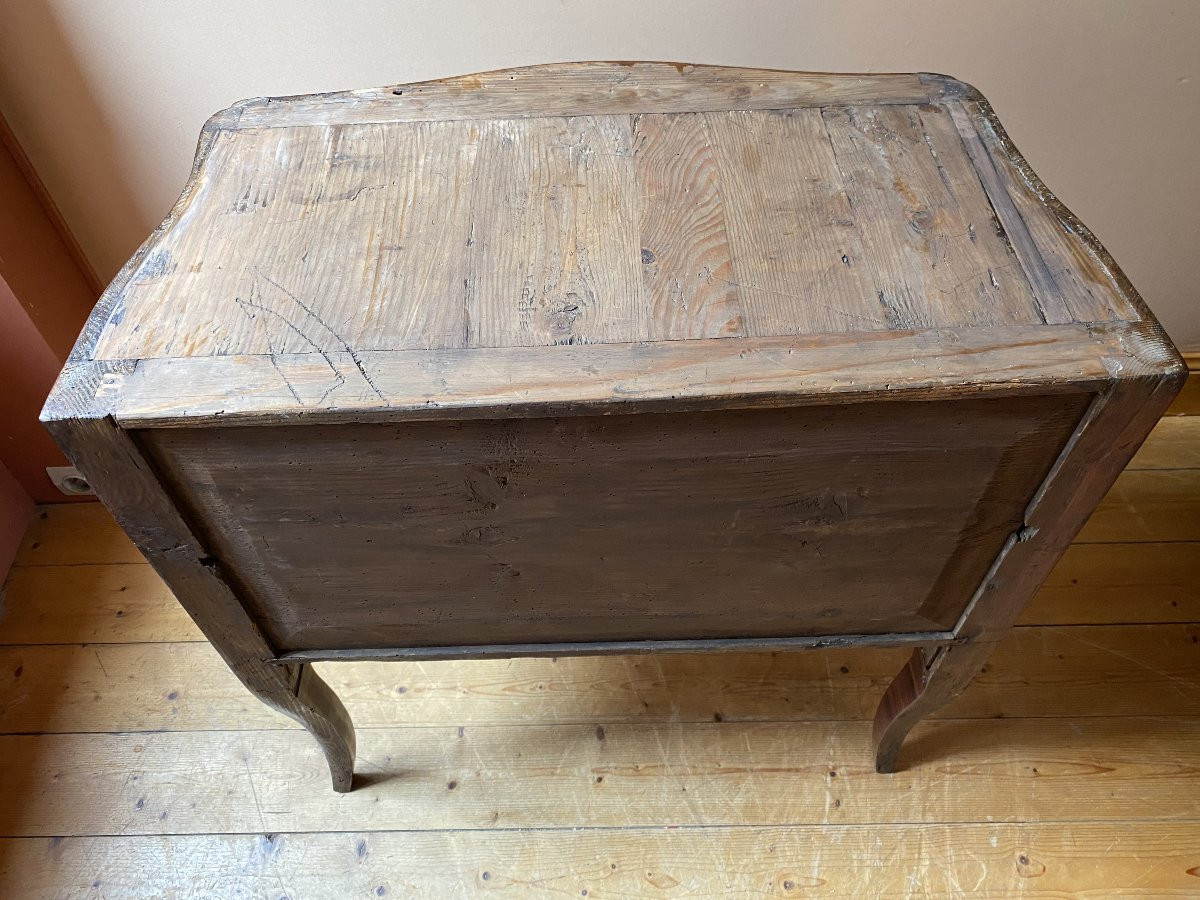 Early 18th Century Amaranth Veneer Chest Of Drawers-photo-4