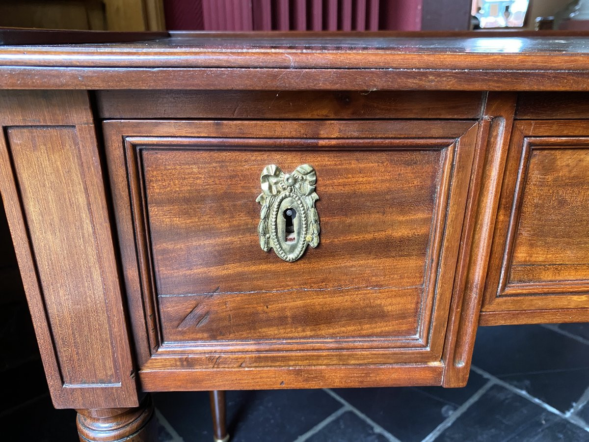 Bureau de dame en acajou époque Louis XVI-photo-3