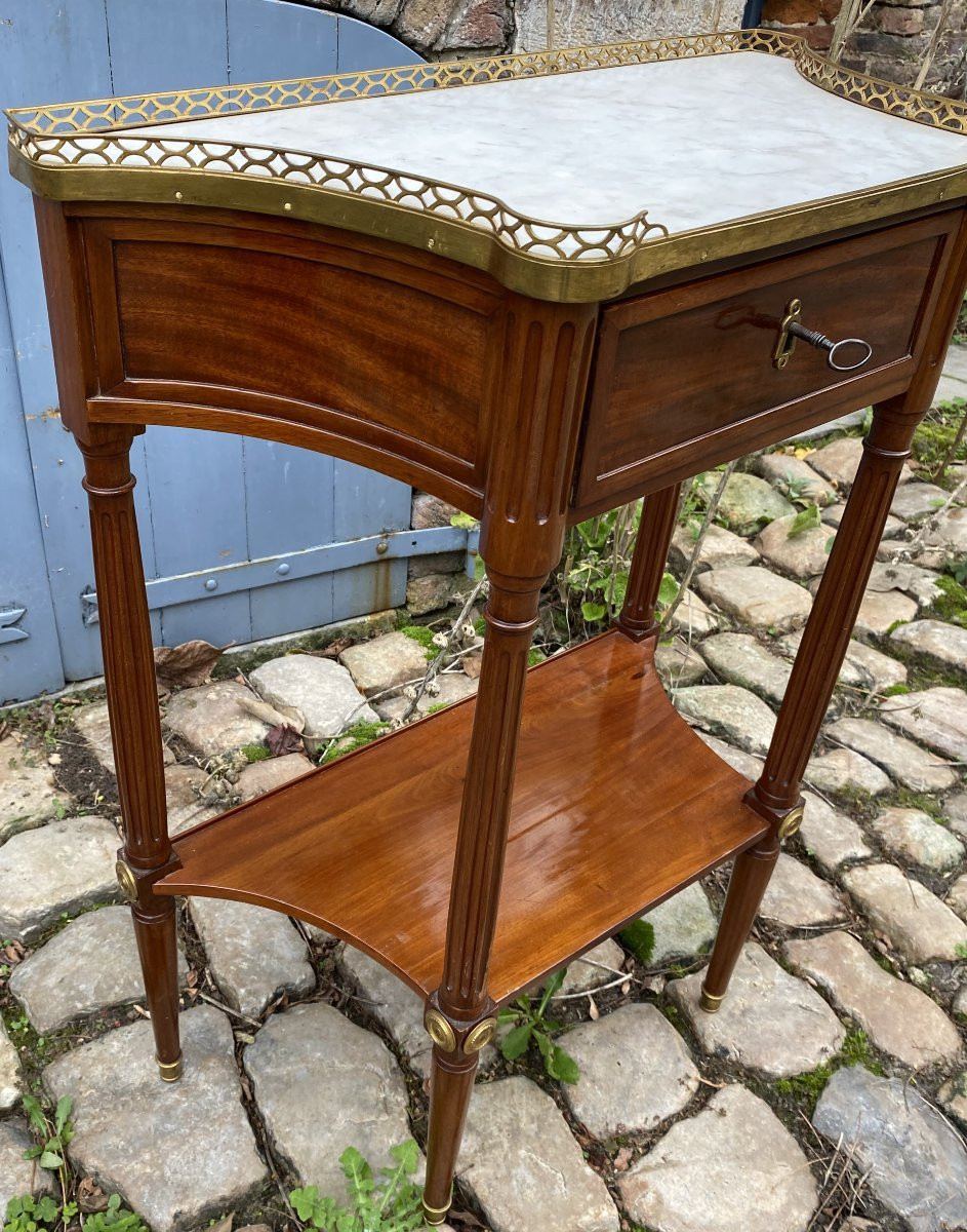 Console en acajou époque Louis XVI-photo-3