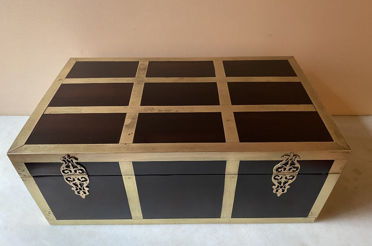 Coffret de voyage d'époque Louis XIV-photo-4