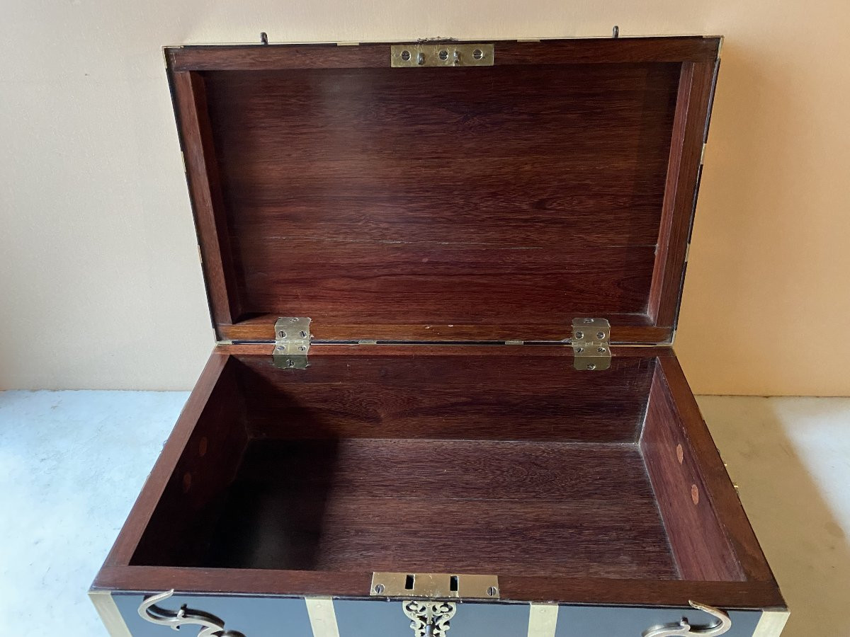 Coffret de voyage d'époque Louis XIV-photo-1