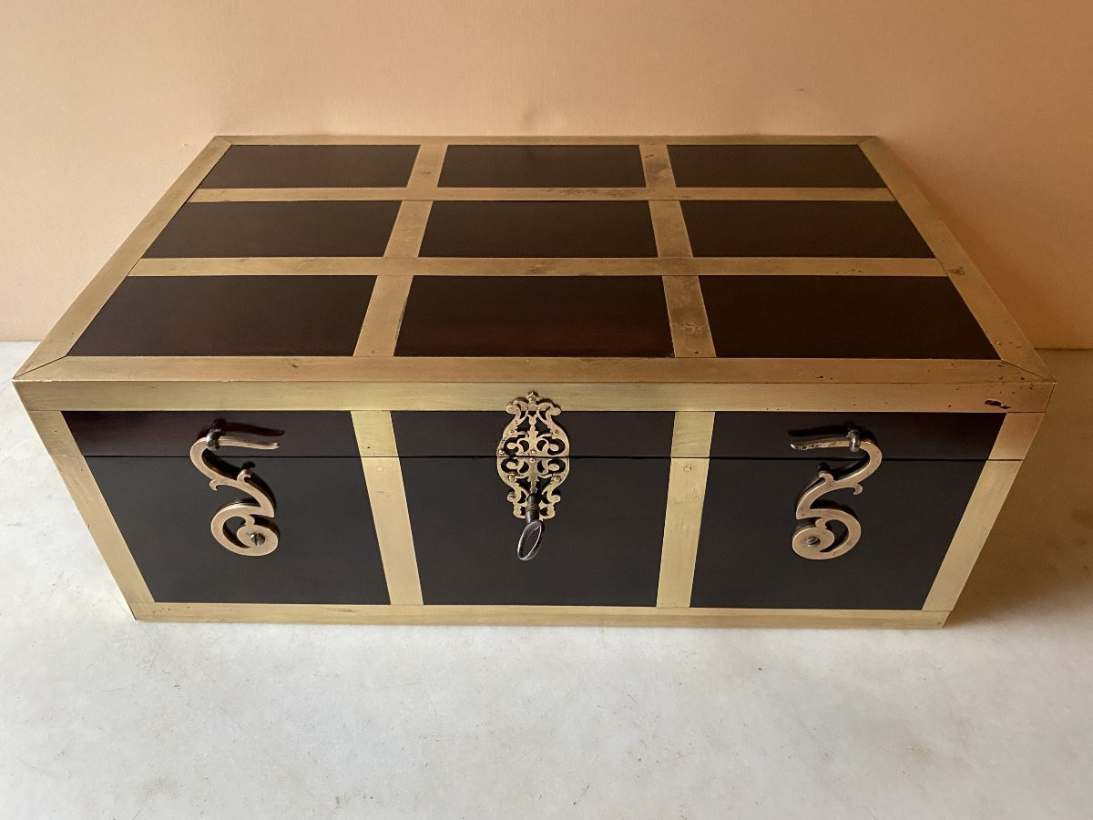 Coffret de voyage d'époque Louis XIV-photo-6