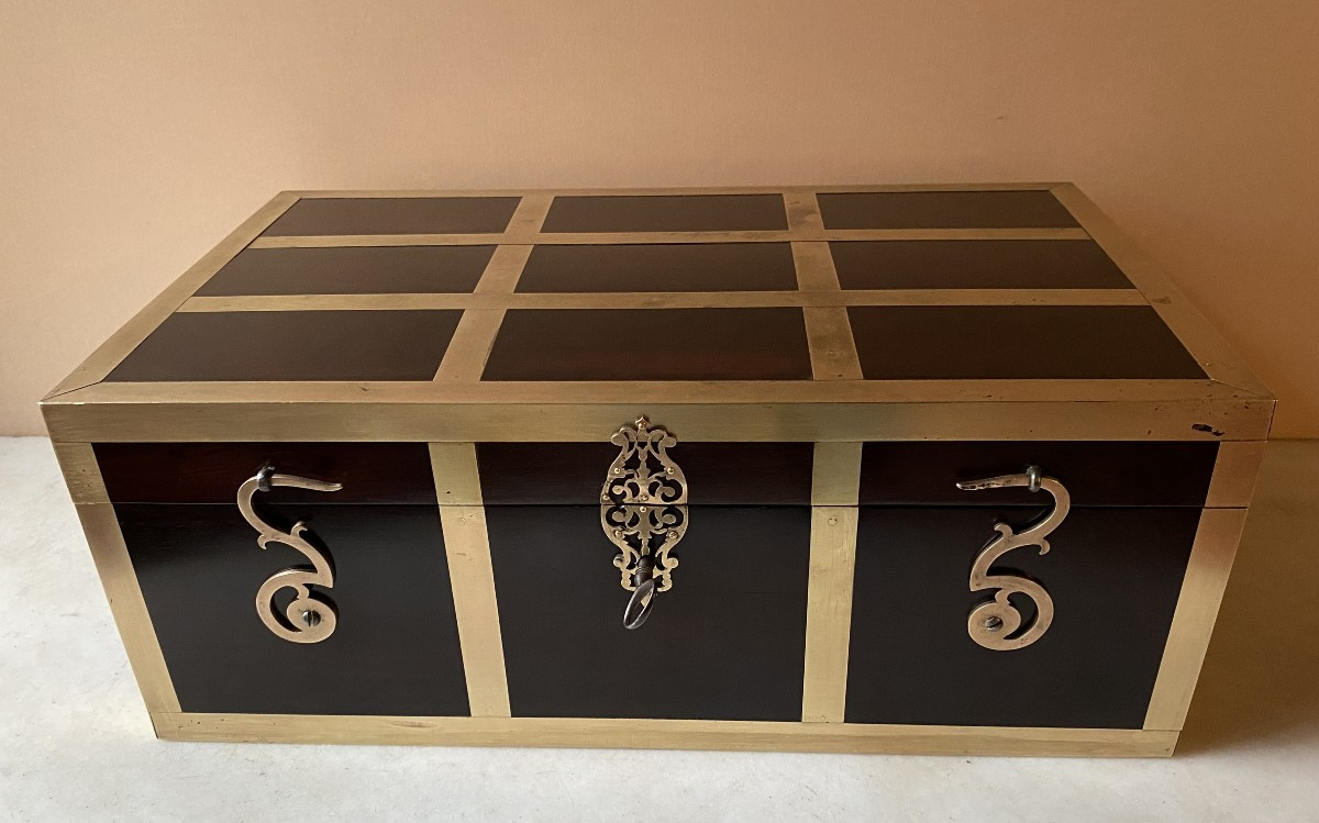 Coffret de voyage d'époque Louis XIV