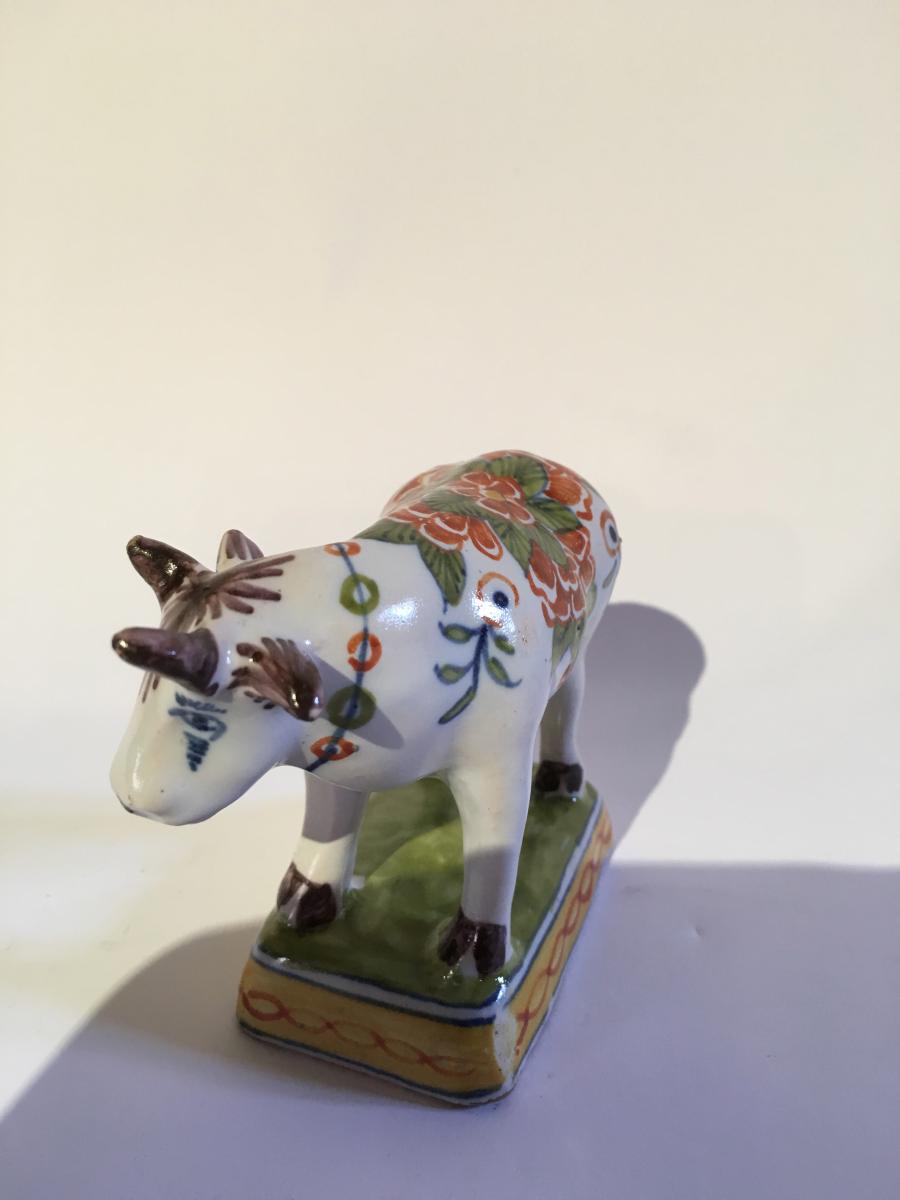Vache en faience de Delft-photo-2