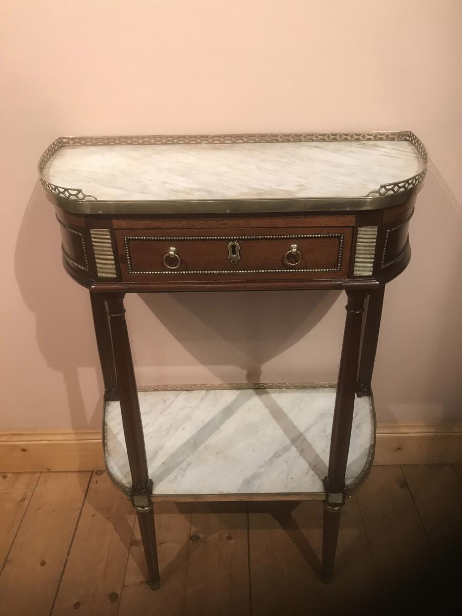 Console Demi-lune Louis XVI