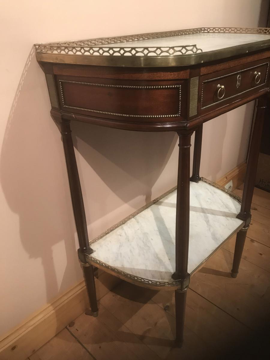 Console Demi-lune Louis XVI-photo-2