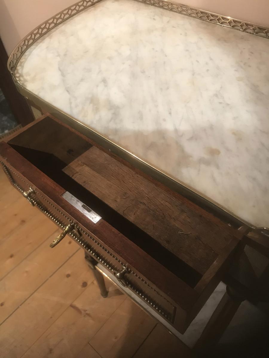 Console Demi-lune Louis XVI-photo-3