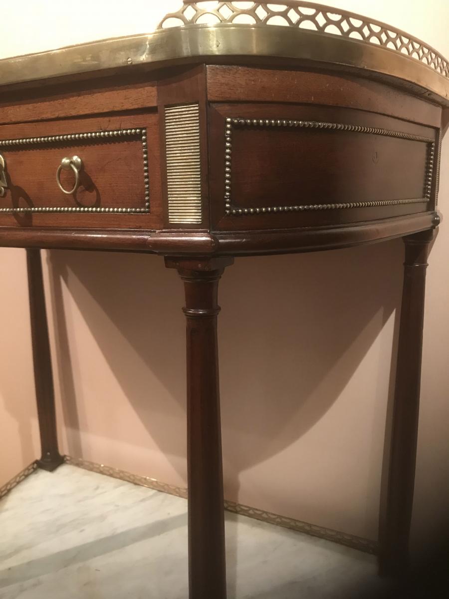 Console Demi-lune Louis XVI-photo-4