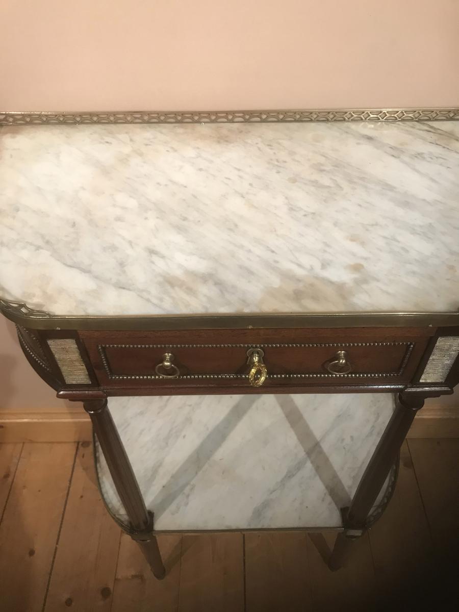 Console Demi-lune Louis XVI-photo-3