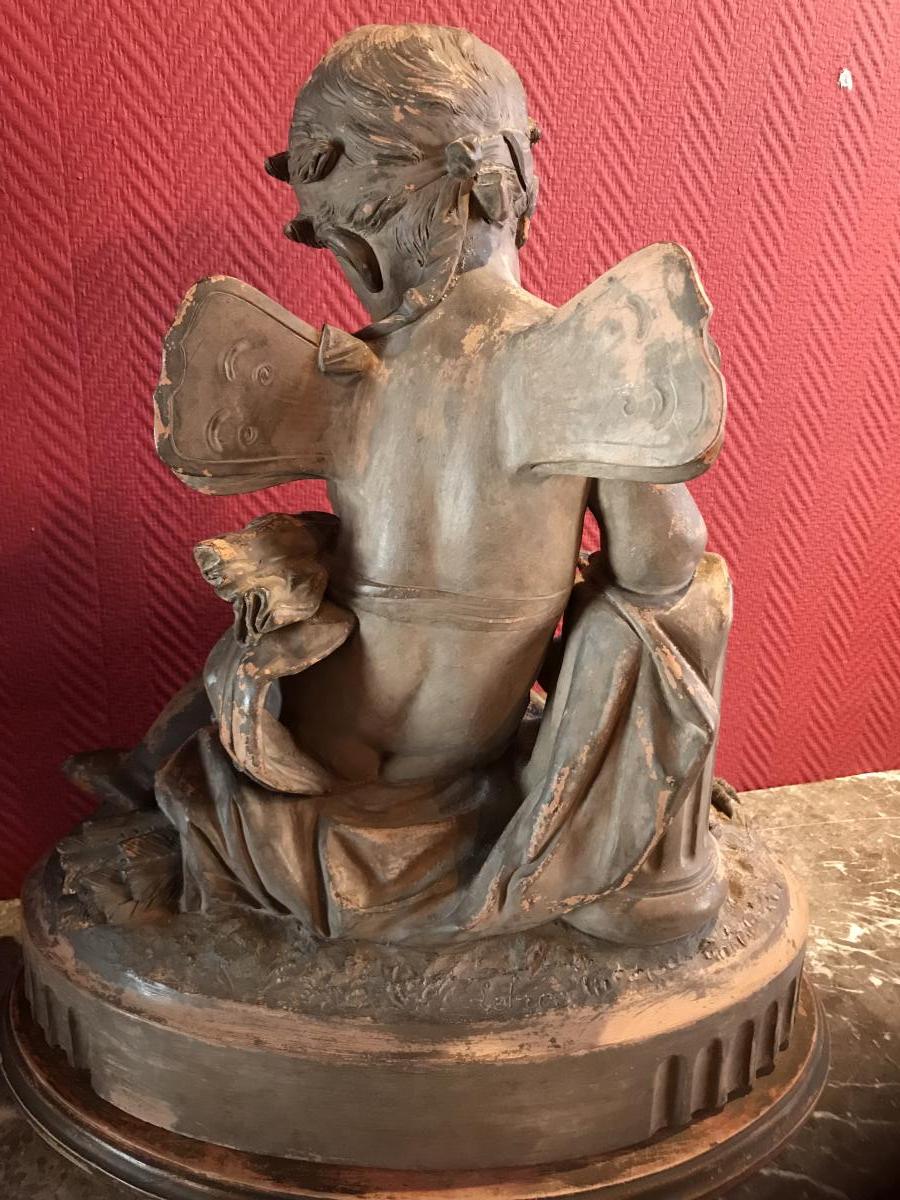 Terracotta: Putti In La Colombe-photo-3