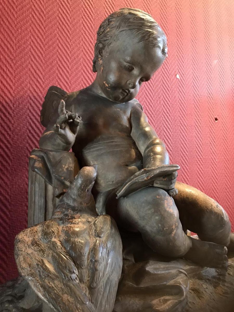 Terracotta: Putti In La Colombe-photo-1