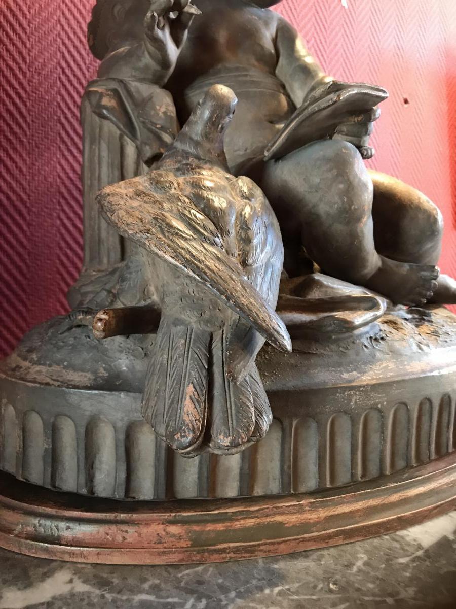 Terracotta: Putti In La Colombe-photo-2