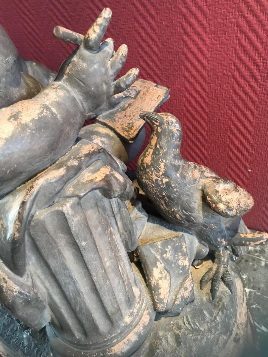 Terracotta: Putti In La Colombe-photo-4