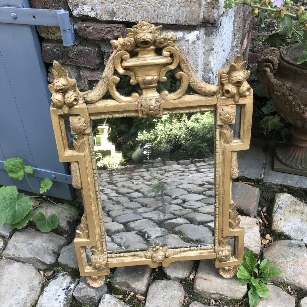 Louis XVI Mirror In Golden Wood