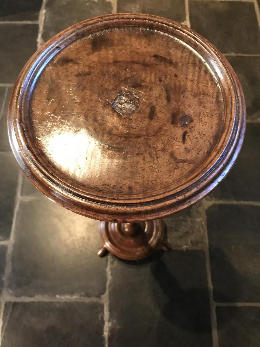 Sellette Porte Torchère En Noyer XVIIIème Siècle-photo-4