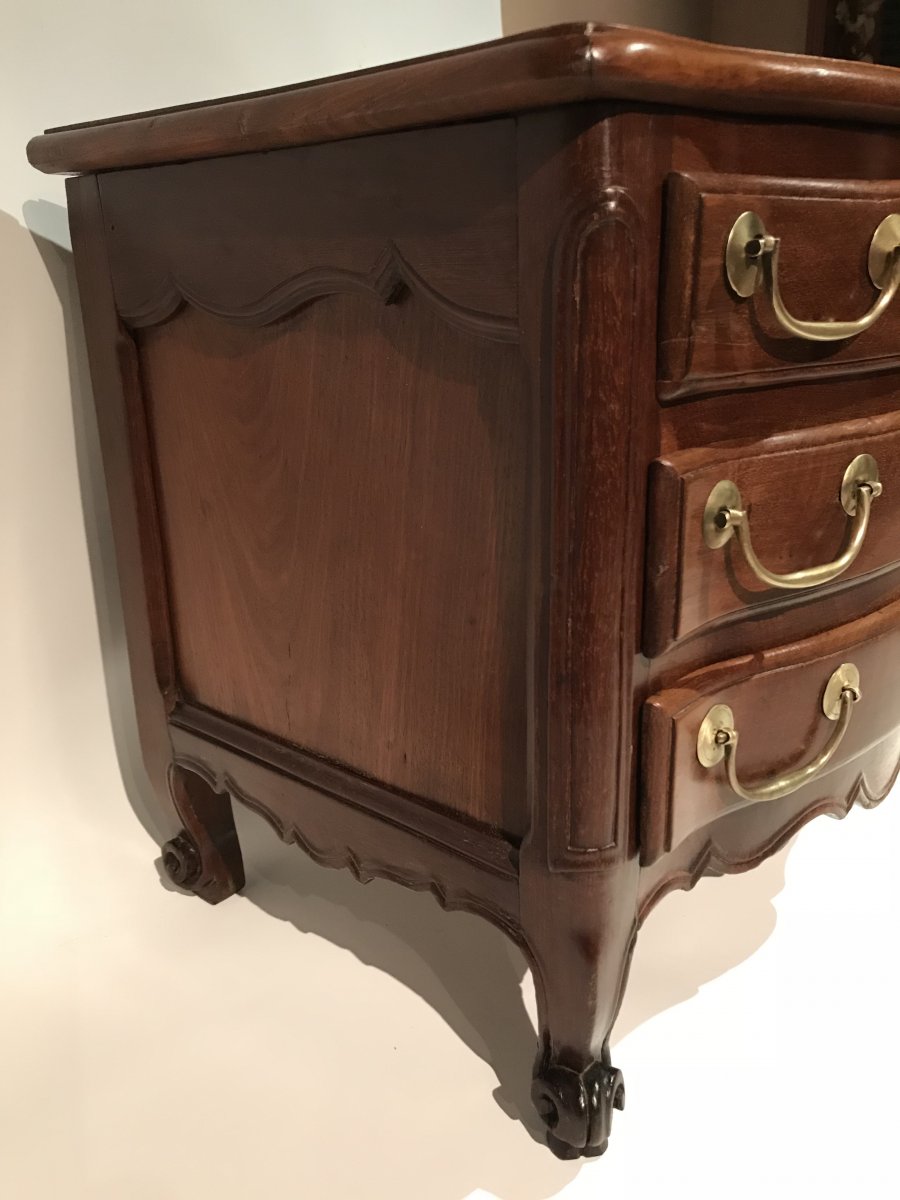 Commode Master Louis XV Mahogany And Amaranth, Port Work Of The Eighteenth Century-photo-4