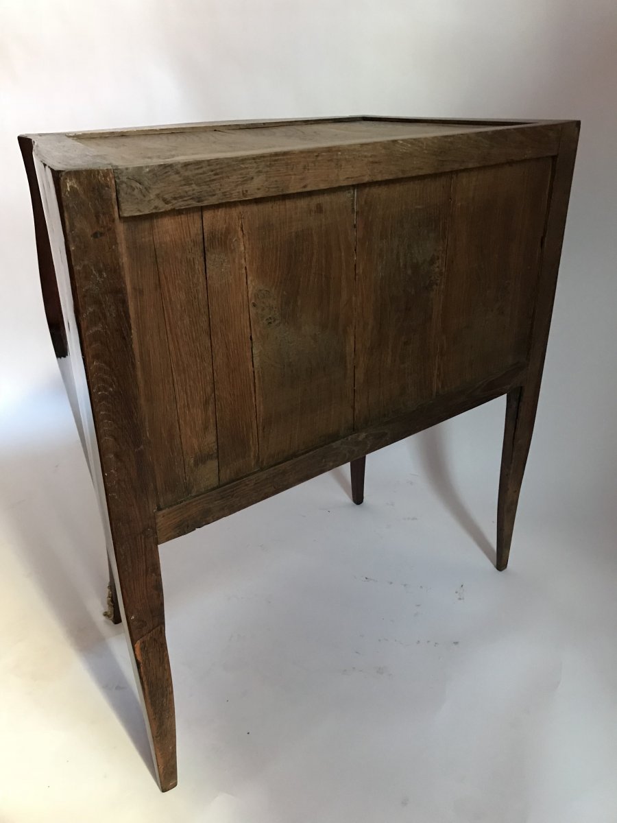 Commode Transition Lxv-lxvi En Bois  Placage XVIIIème Siècle-photo-2