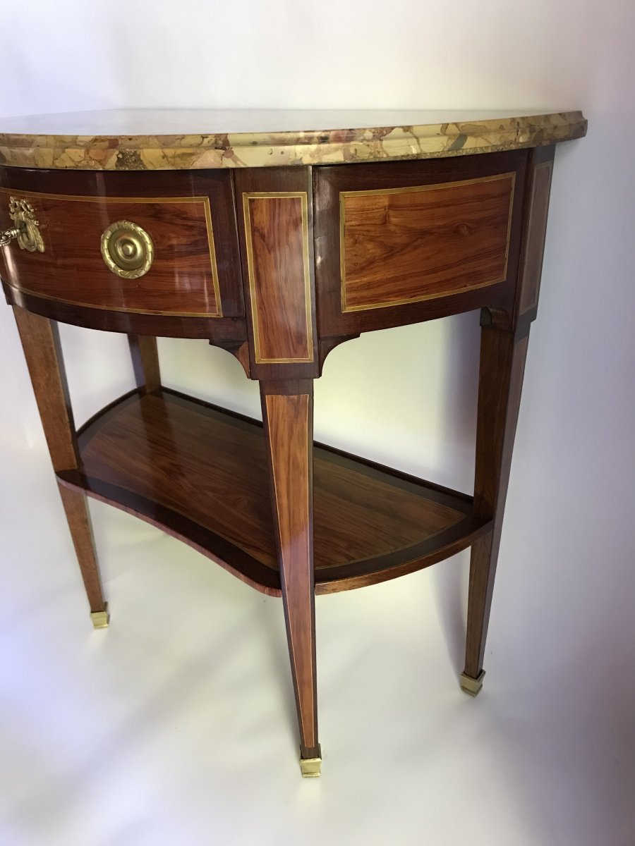 Louis XVI Console Stamped Jp Letellier-photo-2