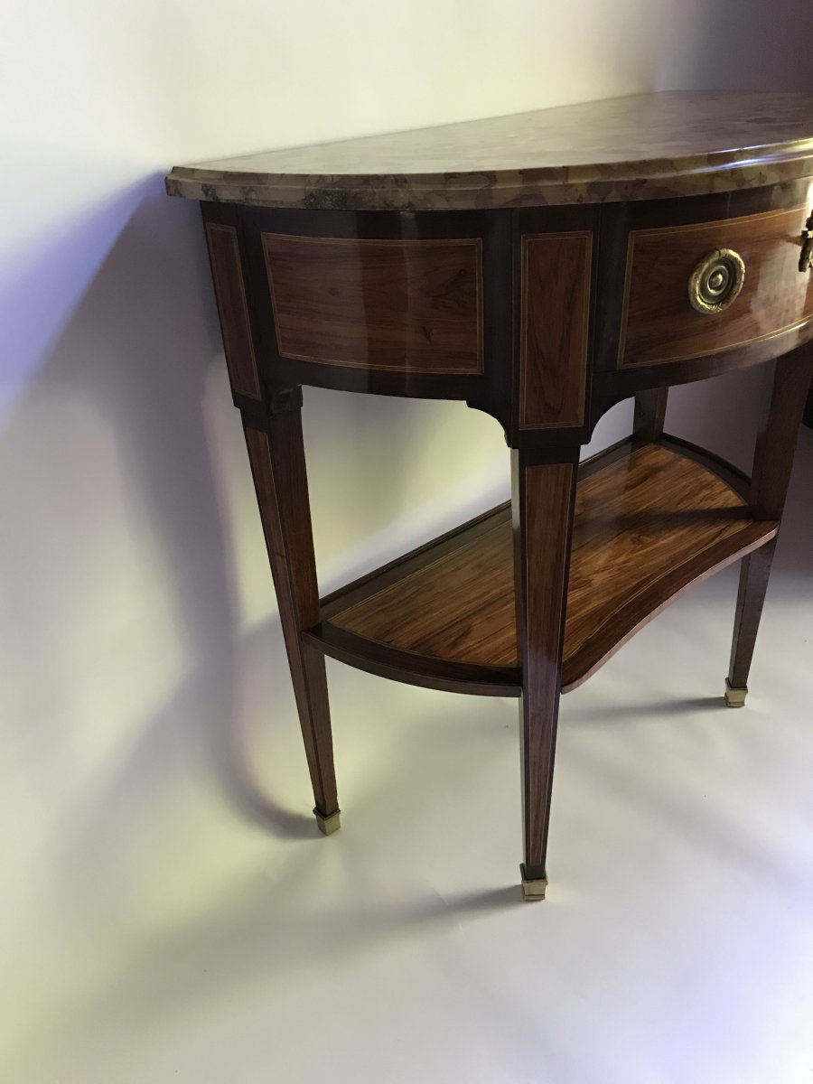 Louis XVI Console Stamped Jp Letellier-photo-3
