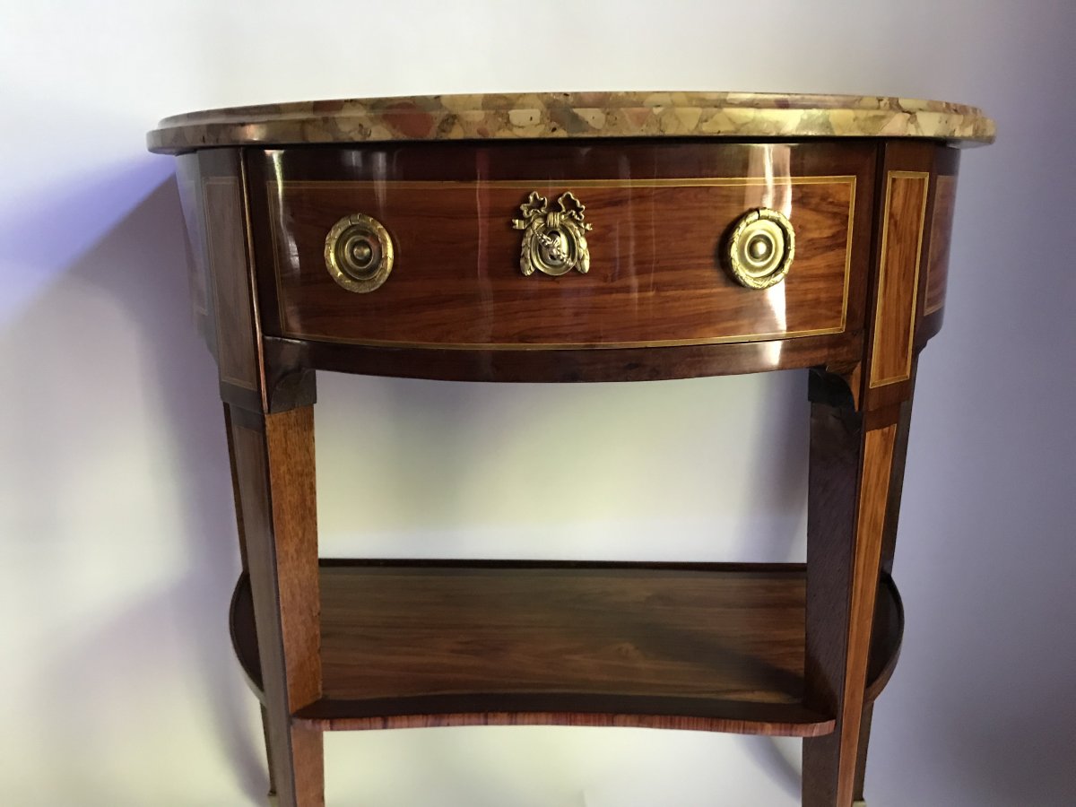Louis XVI Console Stamped Jp Letellier-photo-2