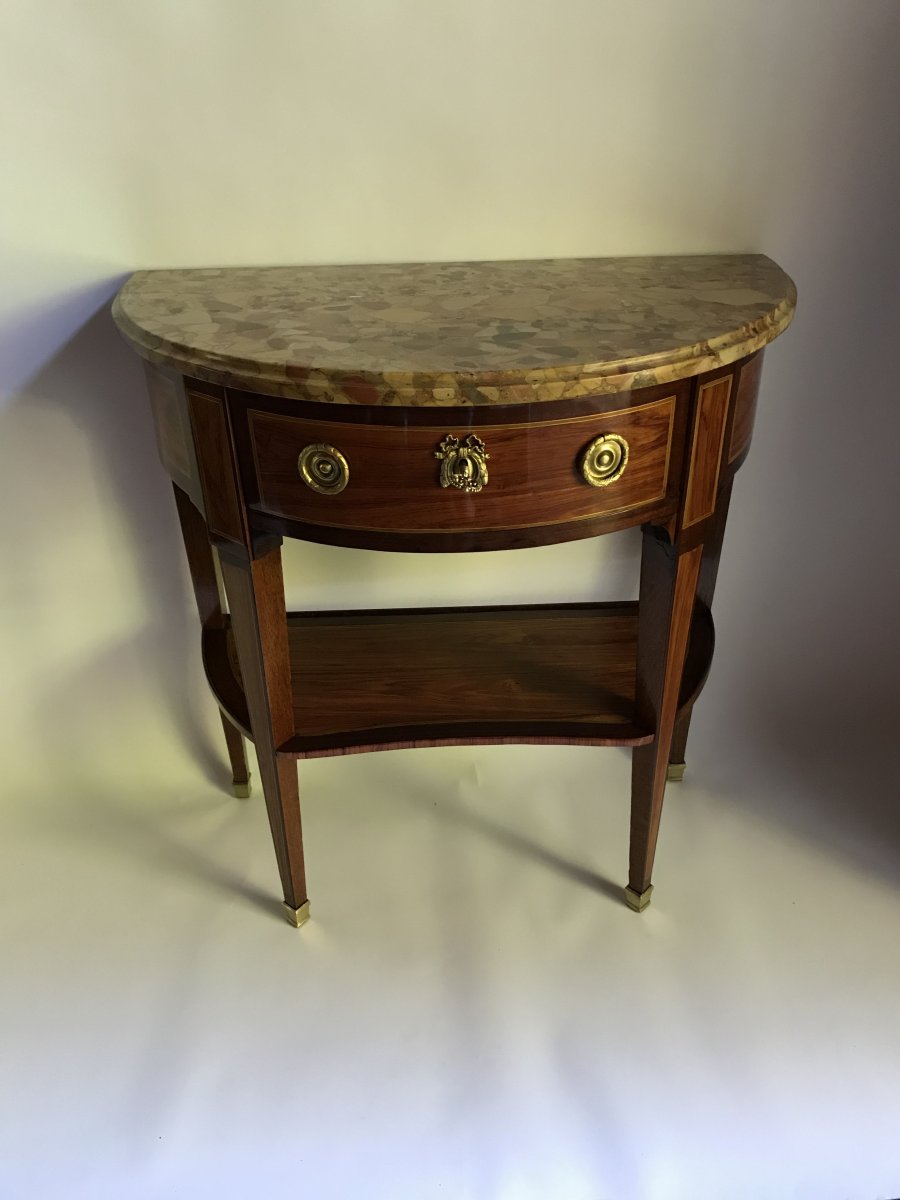 Louis XVI Console Stamped Jp Letellier