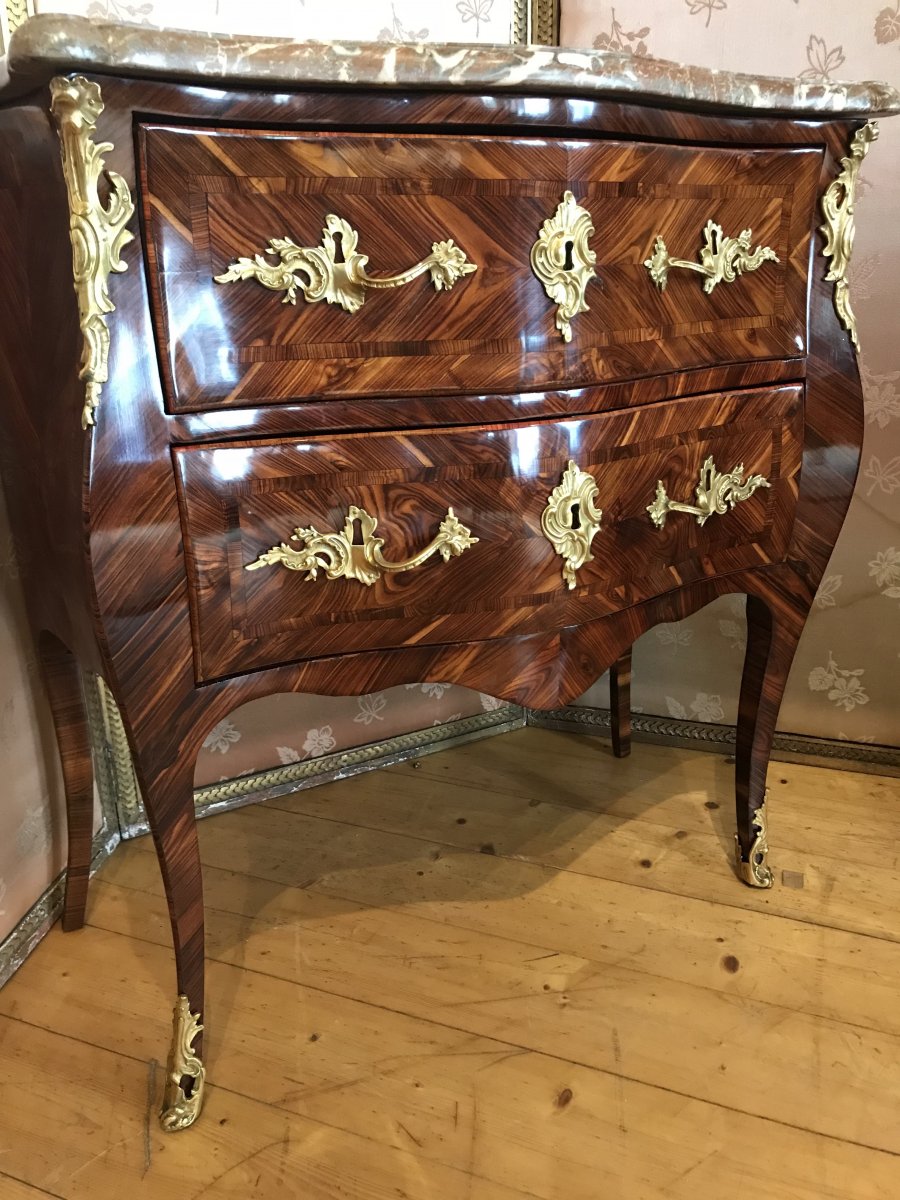 Petite Commode Louis XV d'époque XVIIIème-photo-4
