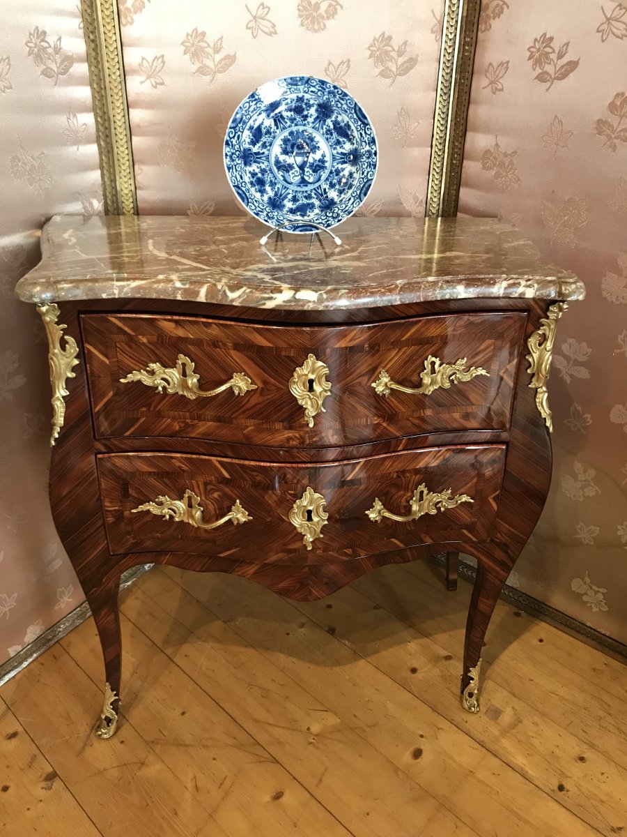 Petite Commode Louis XV d'époque XVIIIème-photo-5