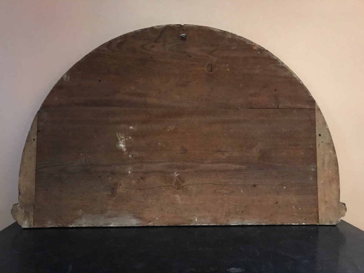 Door Trumeau In Wood And Terracotta Nineteenth Century-photo-2