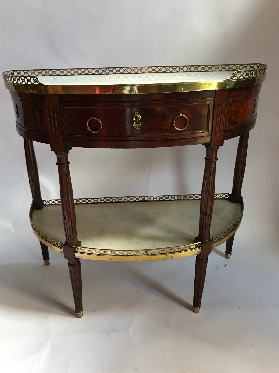 Louis XVI Half-moon Console