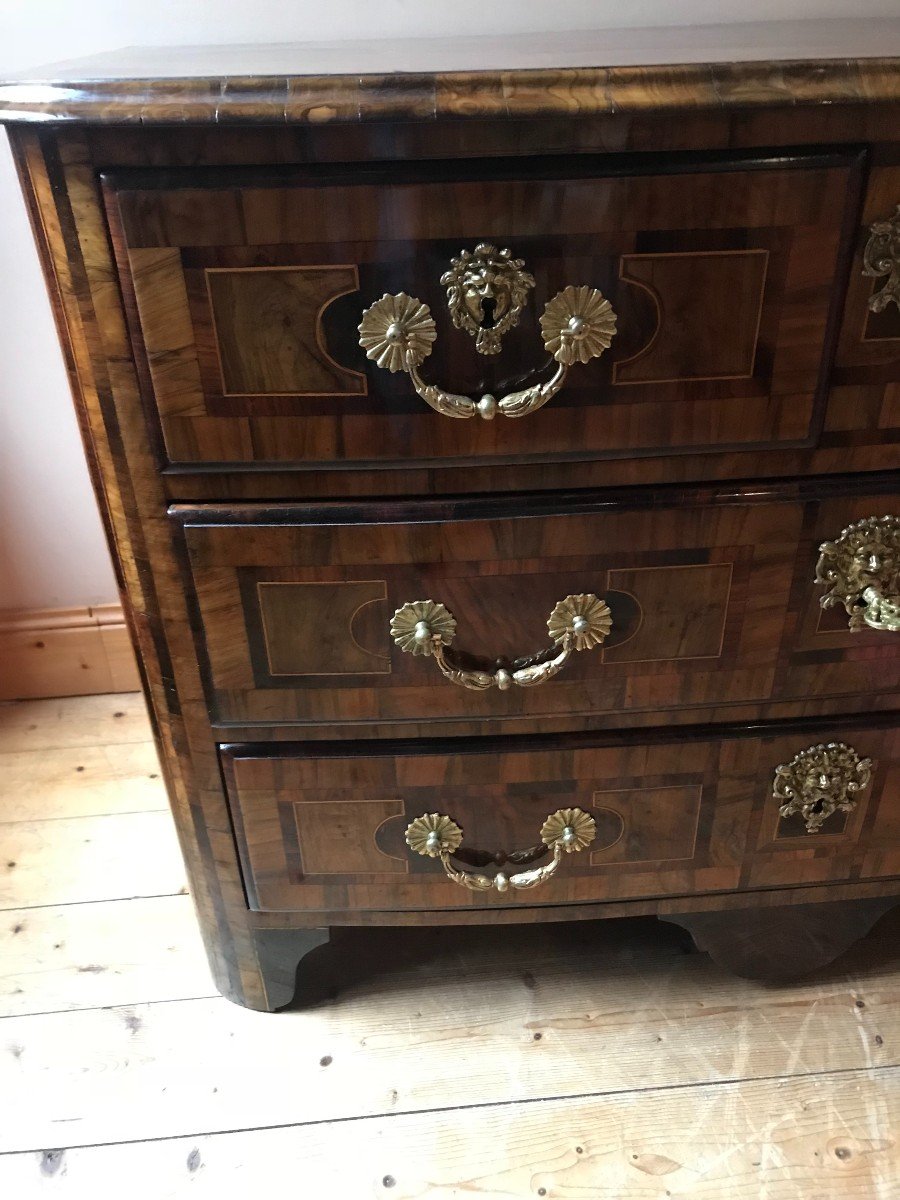 Louis XIV Commode In Period Marquetry Early Eighteenth Century.-photo-3