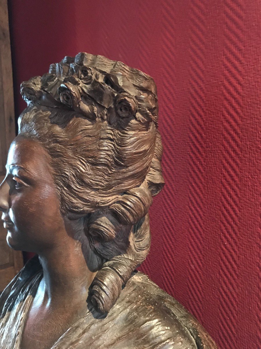 Terracotta Bust: Madame De Lamballe-photo-3