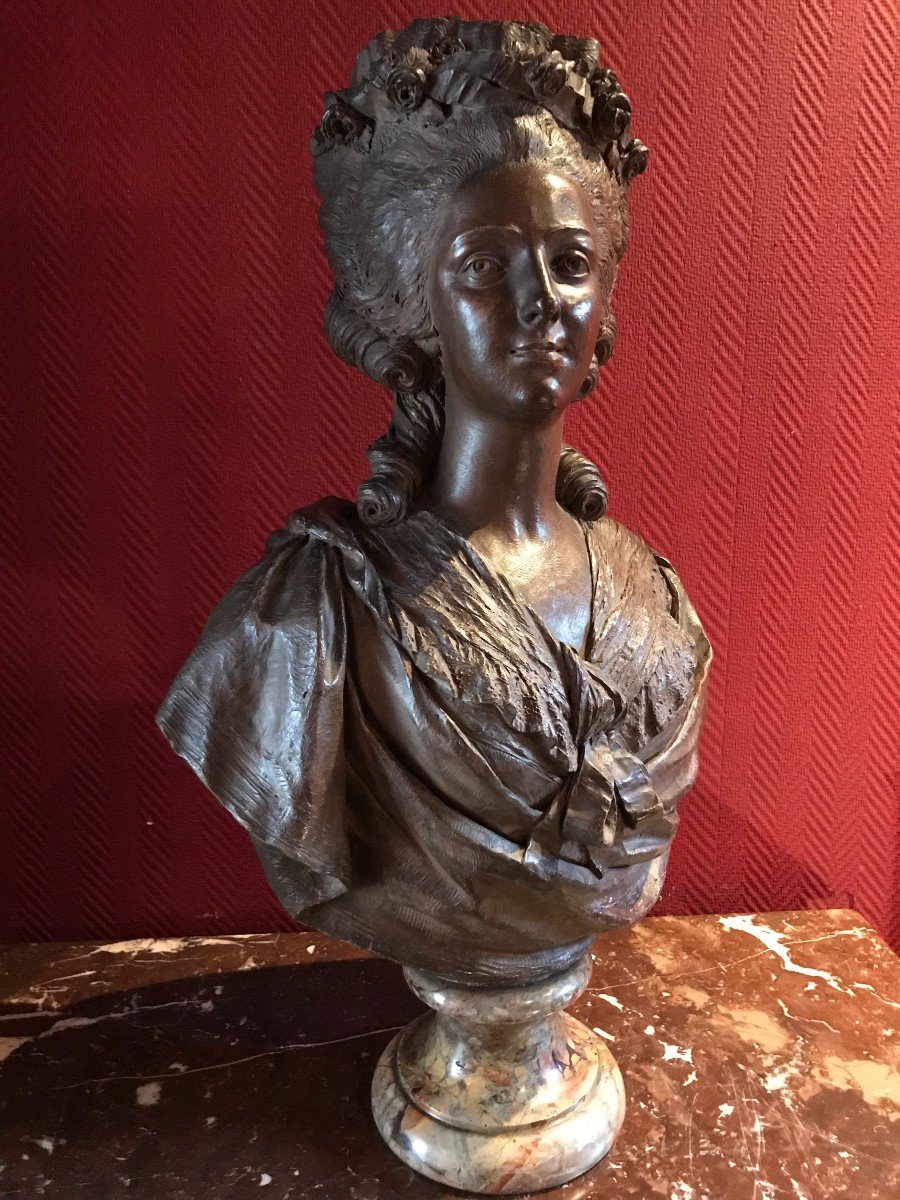 Terracotta Bust: Madame De Lamballe-photo-5