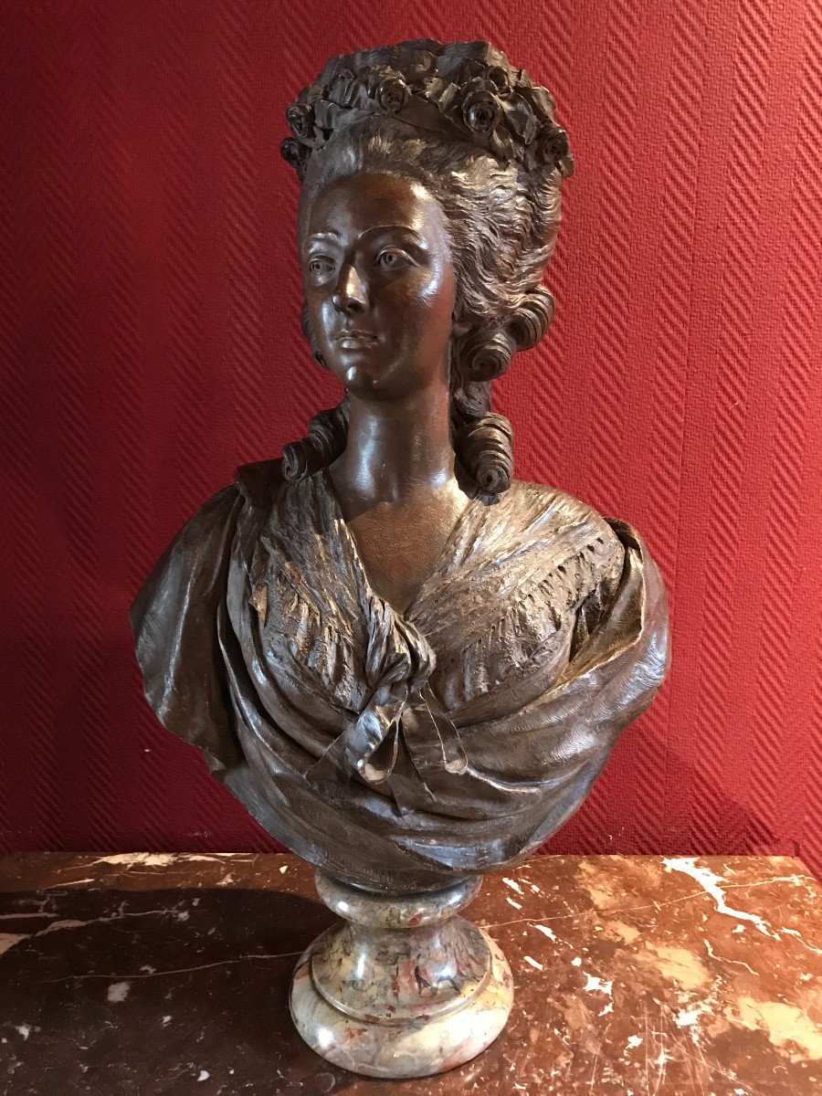 Terracotta Bust: Madame De Lamballe-photo-6