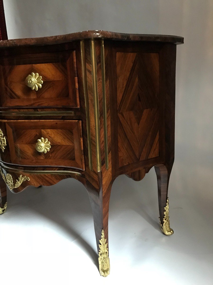 Regency Period Rosewood Veneer Commode-photo-6