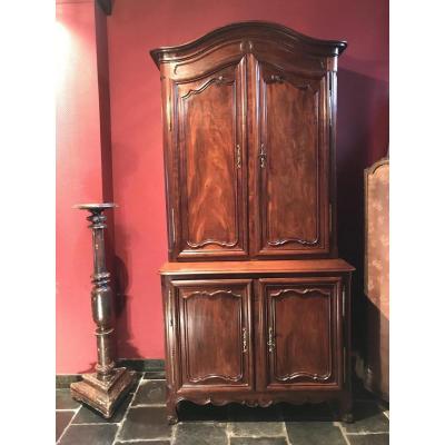 Buffet Two Corps Louis XV Nantais Mahogany