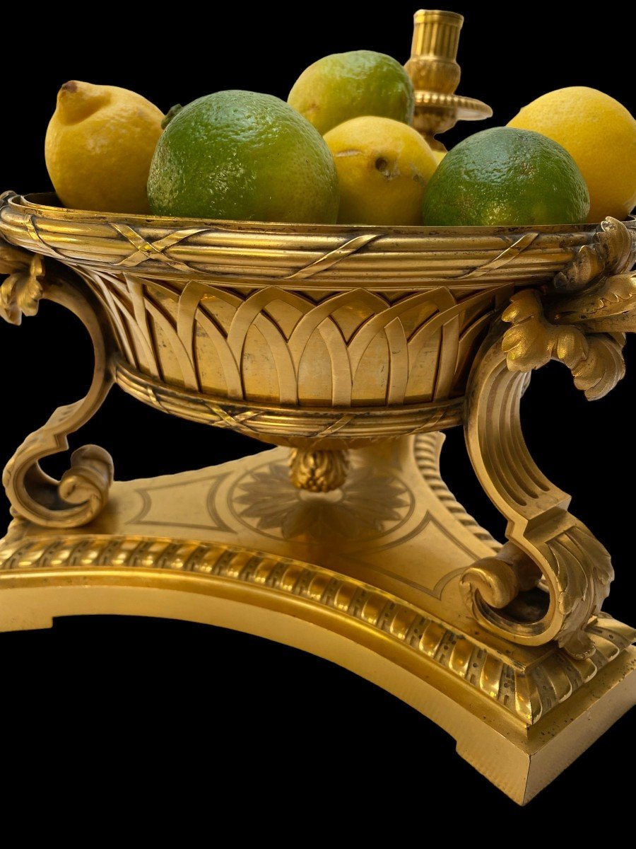 Boin-taburet, An Ormolu Fruit Dish Centrepiece, Late 19th Century-photo-2