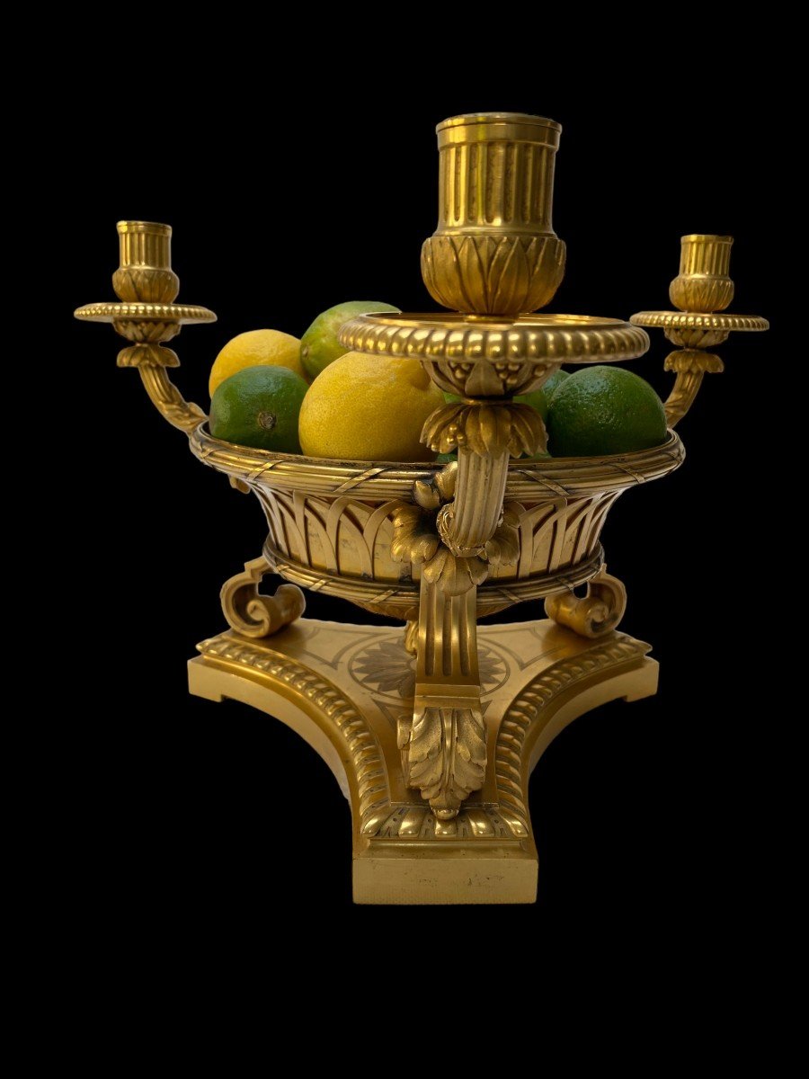 Boin-taburet, An Ormolu Fruit Dish Centrepiece, Late 19th Century-photo-1